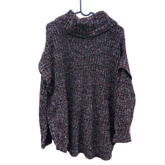 New Directions Womens Multicolor Acrylic Pullover Cowl Knit Sweater Large (L) NW - Picture 2 of 9